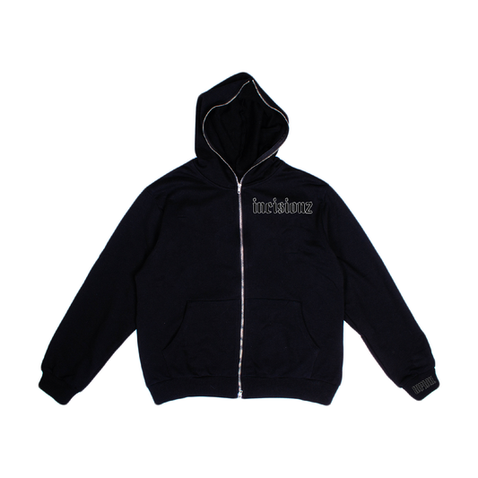Incisionz  Zip Up Hoodie (Black)